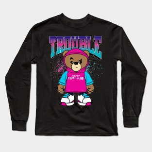 teddy bear fight club Long Sleeve T-Shirt